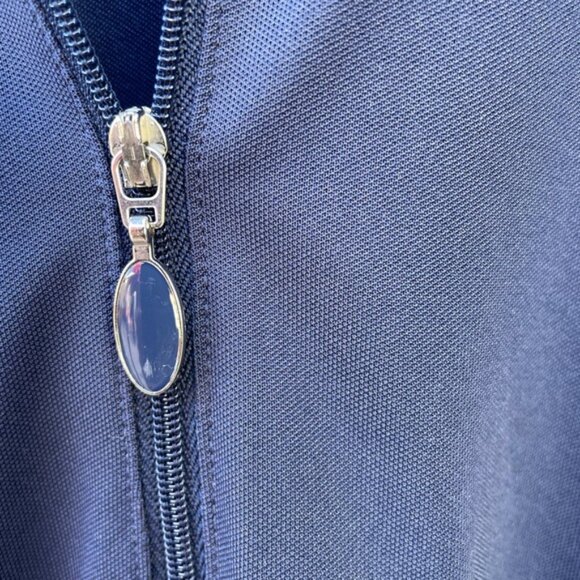 Greg Norman Women's Flare Zip Sleeveless Dress - Navy Blue - Size Small - Picture 4 of 8